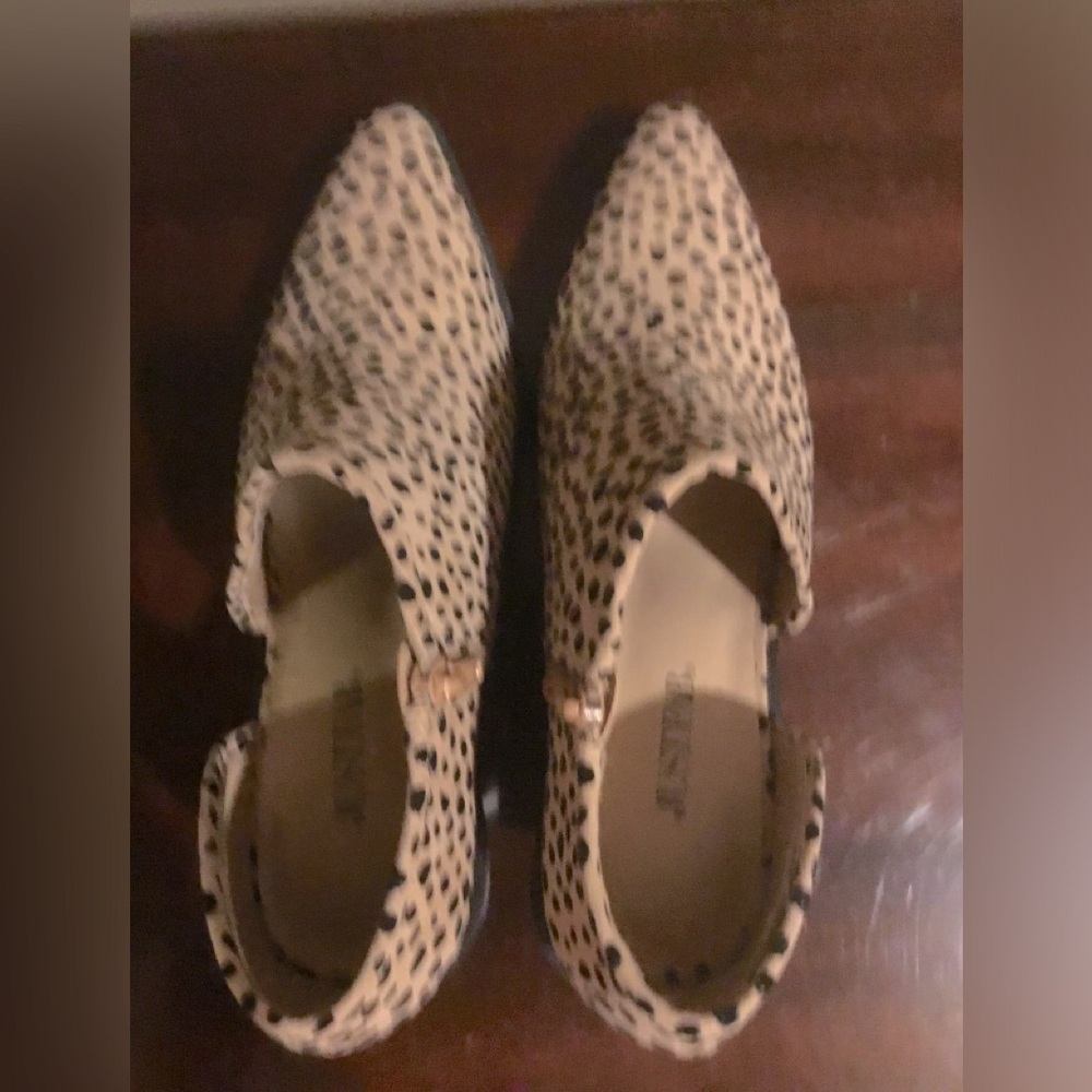 Just Fab booties, shoes, size 8, Cheetah print - Picture 4 of 7